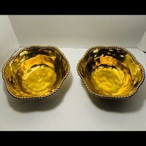Set of 2 Gorgeous good heavy porcelain serving bowls from Pampa Bay